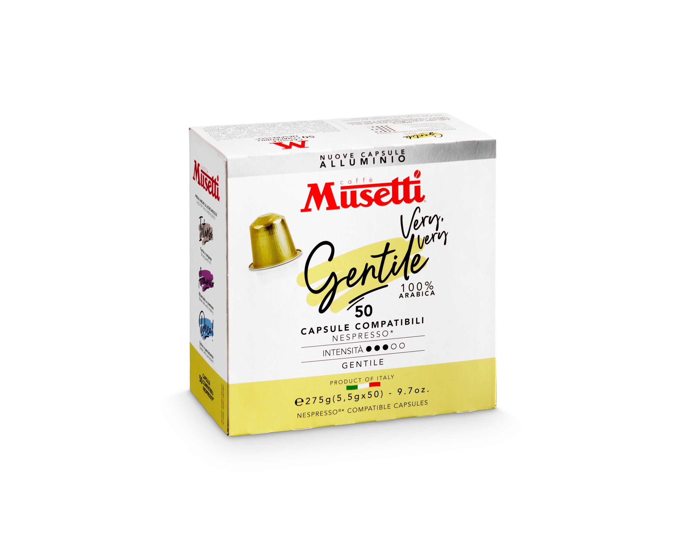 Cápsulas comp. Nespresso® Gentile 100% Arábica (50 unid.)