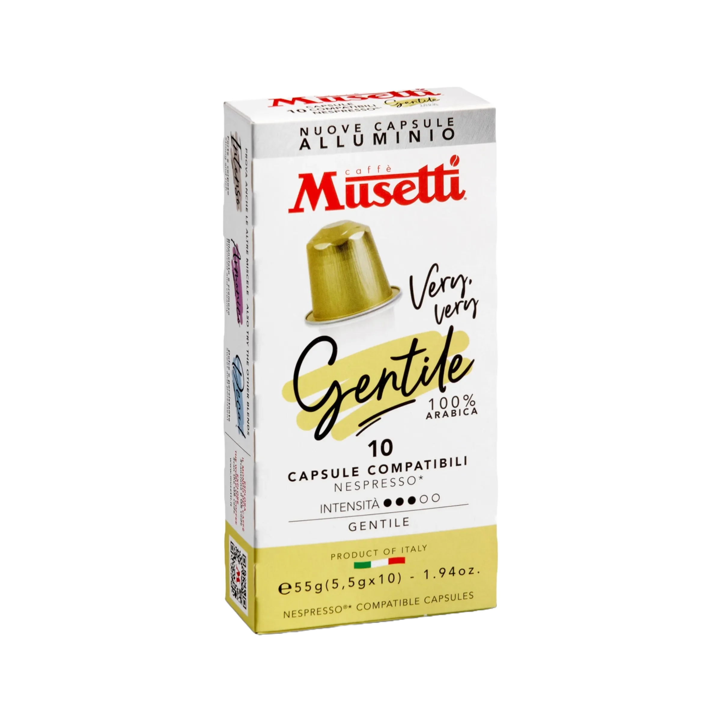 Cápsulas comp. Nespresso® Gentile 100% Arábica (10 unid.)