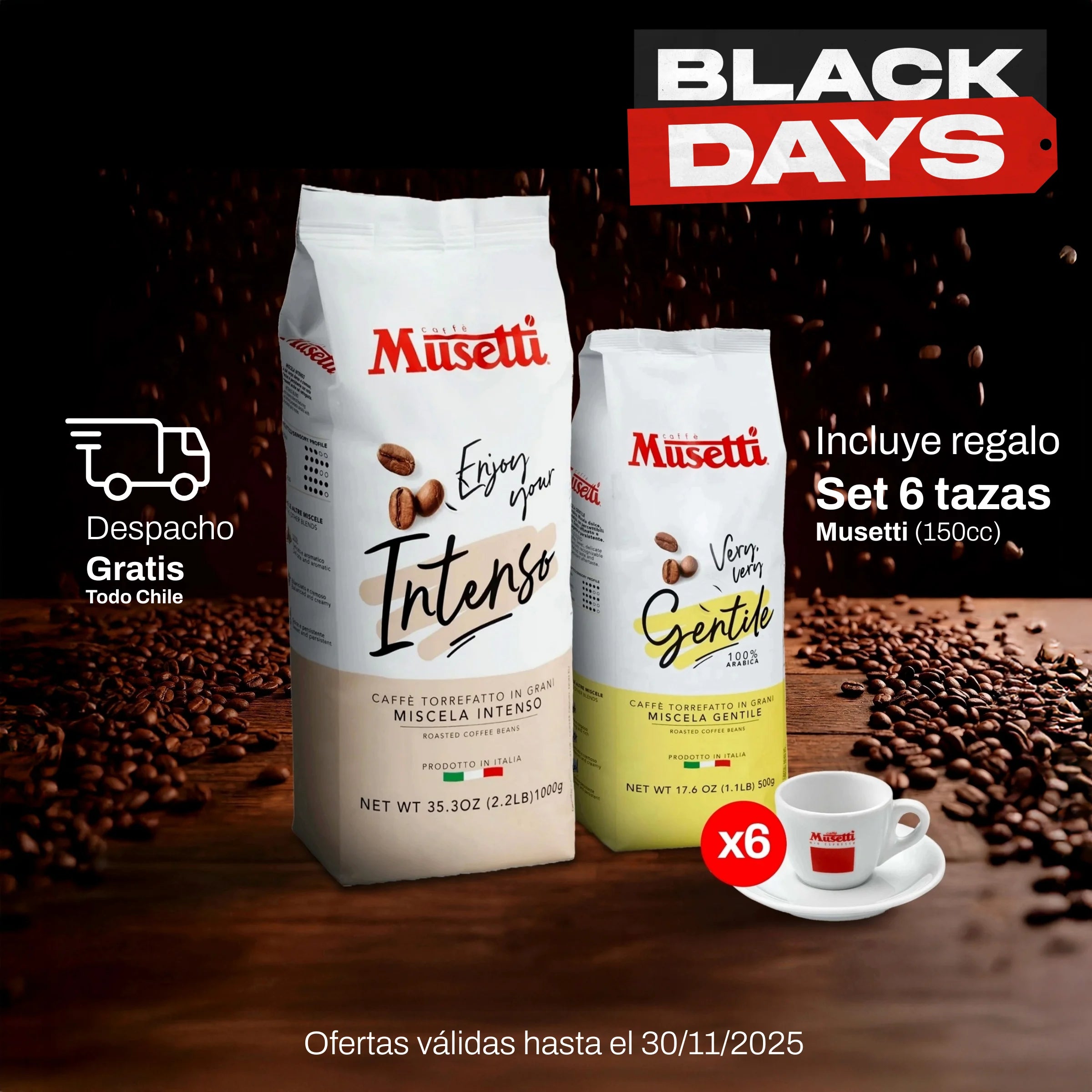Pack Black Days - Grano Intenso 1kg + Gentile 500g