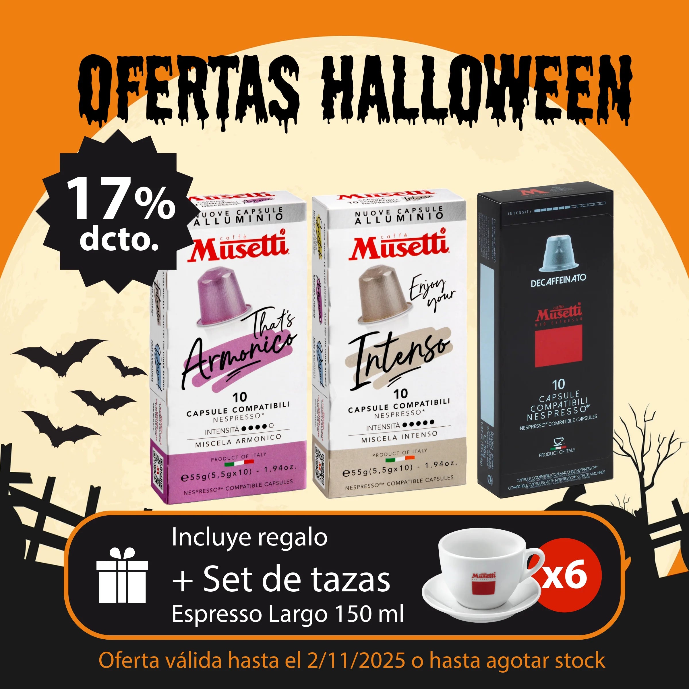 Pack Halloween Cápsulas comp. Nespresso (3x10u)